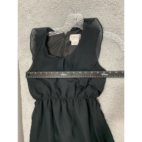 BLUSH by Us Angels Youth 14 Little Black Dress Lined Belt Loops Zip Back - Picture 8 of 11